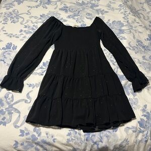 Altar’d State Black Long Sleeve Dress